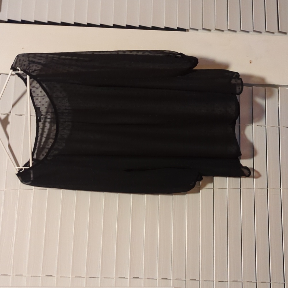 Sheer fabric top